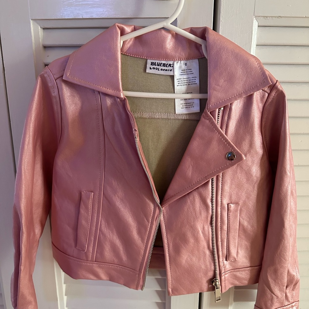 Blueberi Boulevard Girls Pink Jacket Sz 6